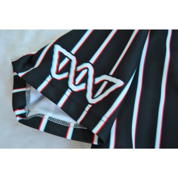 Wubaholics Jersey Shirt Black with Trippy Stripes #19 - Picture 5 of 11